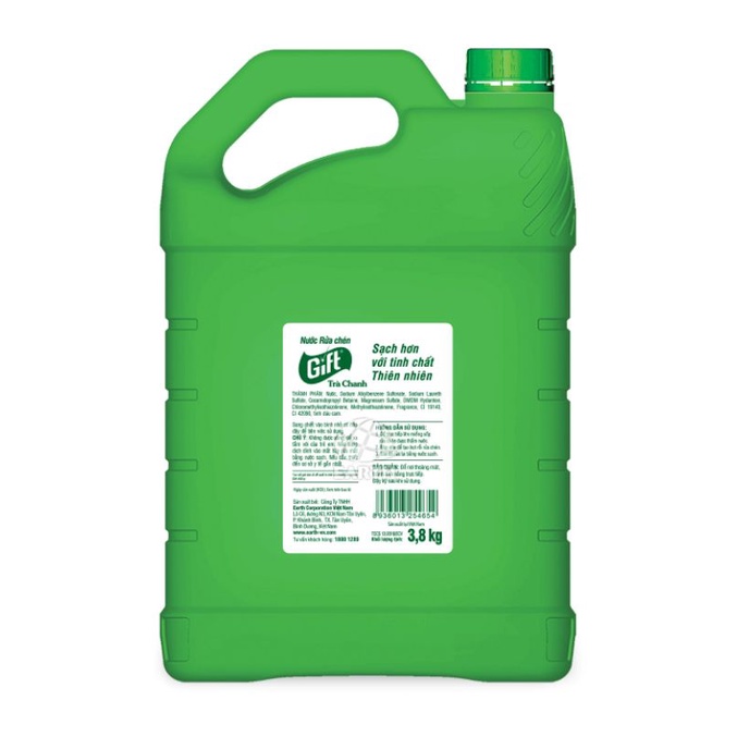 Nước rửa chén Gift Chanh/ Trà Chanh can 3.8 kg