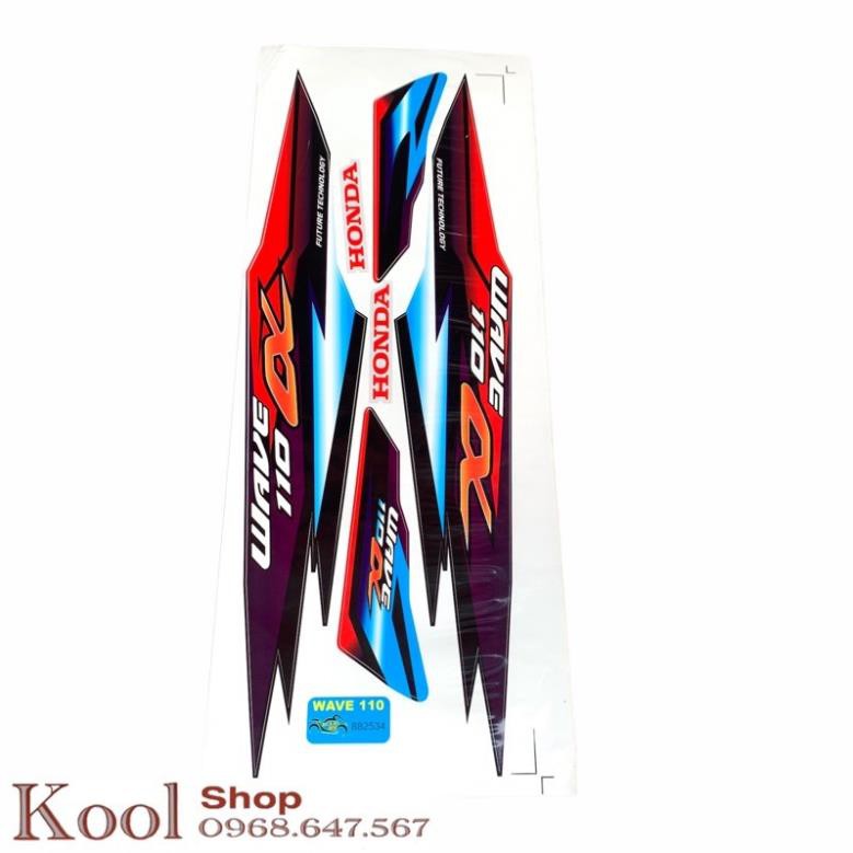 [ Ảnh Thật ] Tem Chế Wave A 110 Cán 3 Lớp Chống Phai Mã Số 882534