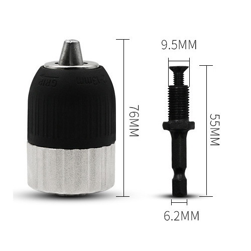 Đầu kẹp mũi khoan 2-13mm 3/8-24UNF