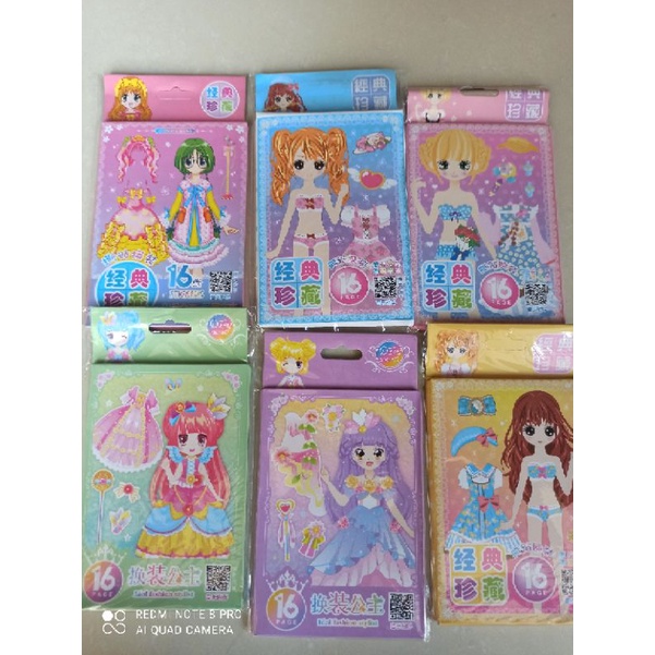 Dán Sticker Thay trang phục hóa Trang cho công Chúa
