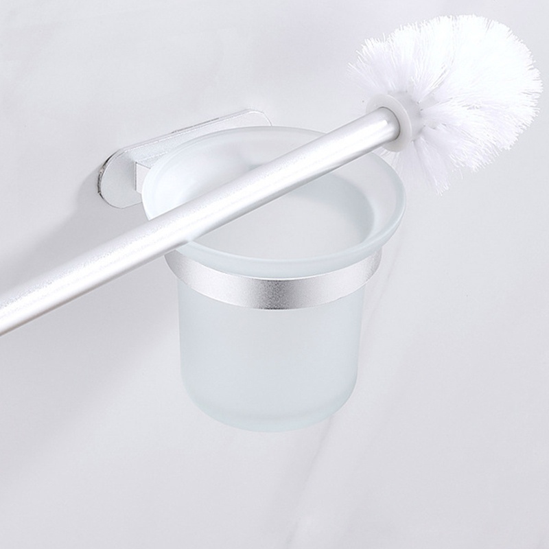 Bàn Chải Vệ Sinh Toilet Lông Mềm Gắn Tường Kèm Đế Đựng Tiện Lợi Dành Cho Phòng Tắm