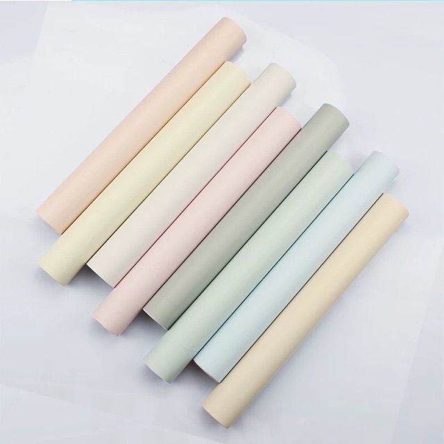 Giấy dán tường màu trơn_pastel keo sẵn 1 cuộn dài 10m, khổ rộng 45 cm