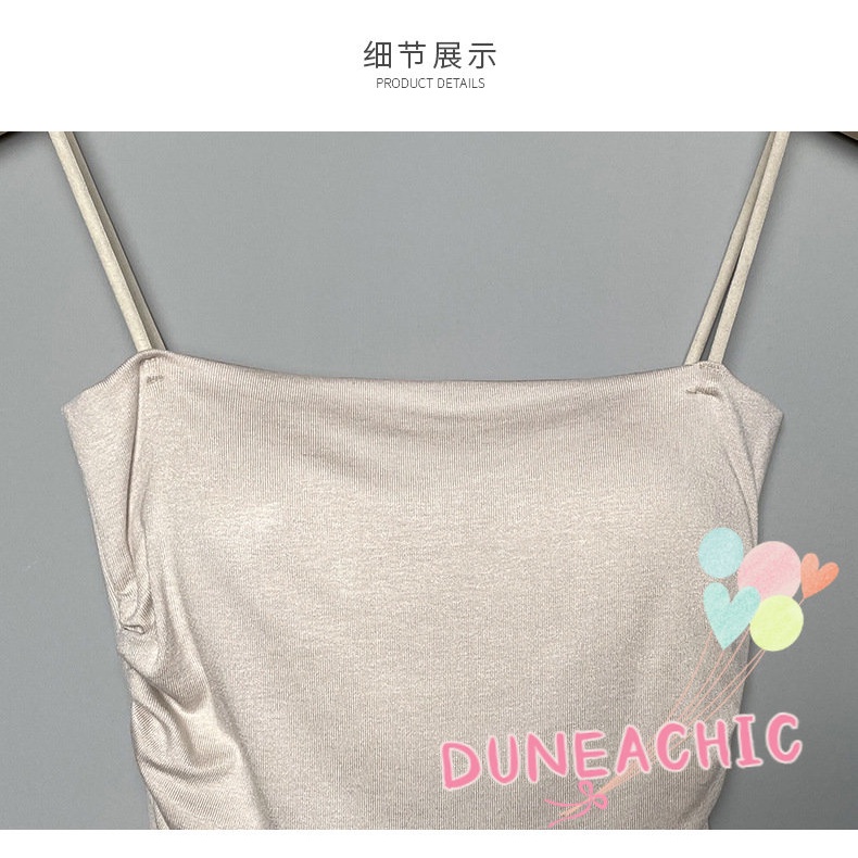 DUNEA Áo hai dây DUNEA có mút đệm ngực quyến rũ cho nữ