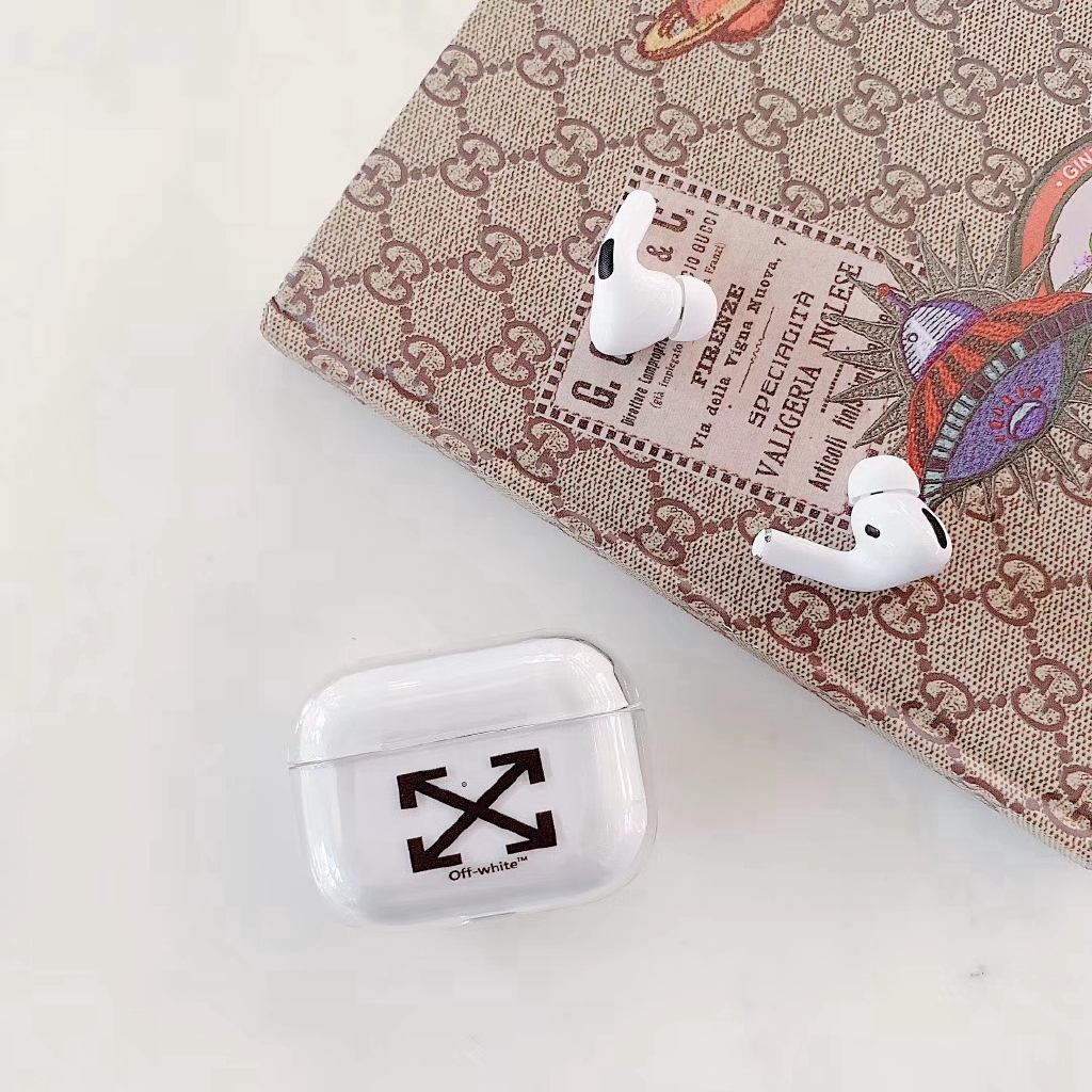 Fashion for Airpods Pro Luxury Transparent Bluetooth Headphone Protective Case