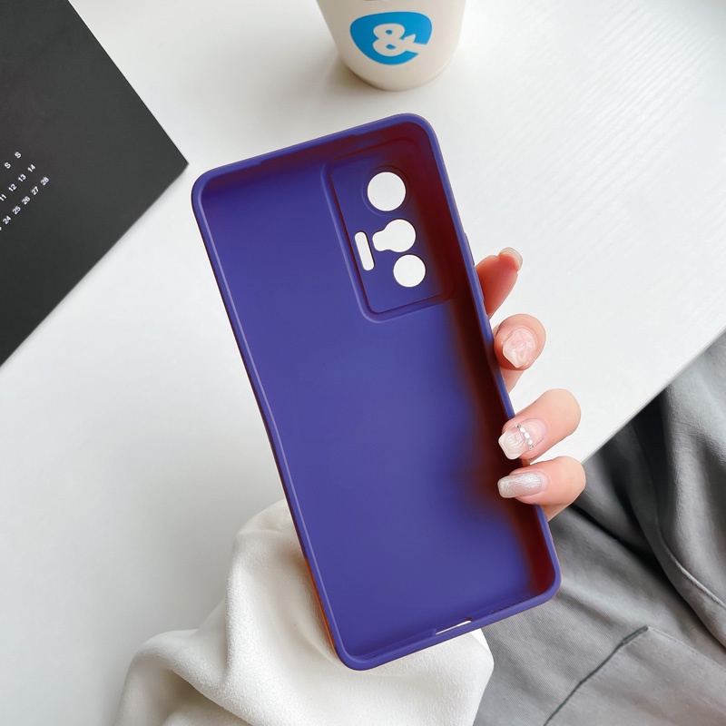 Ốp điện thoại viền vuông hồng cho For Xiaomi Redmi Note 12 4G + 11 Pro 5G 11s Plus TPU trơn dẻo mềm