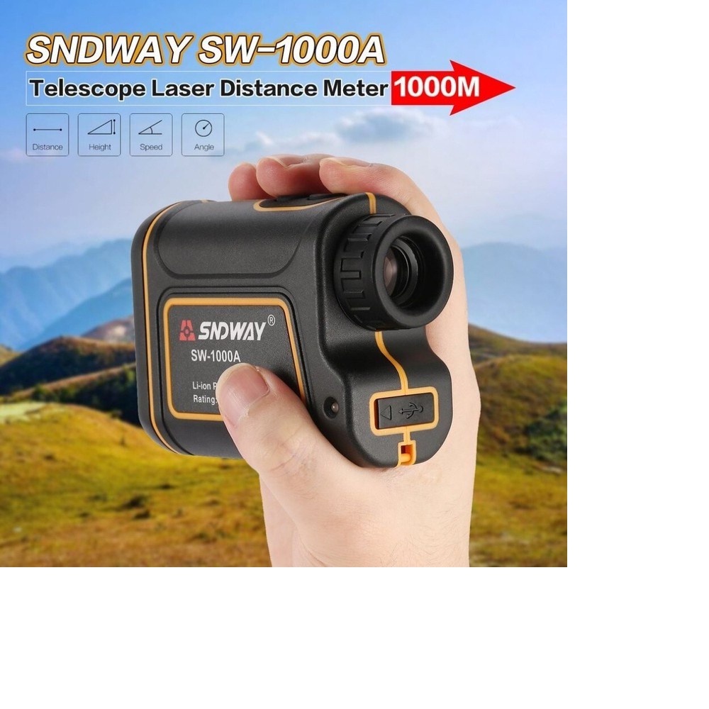Ống Nhòm SNDWAY (SW-1000A): Đo Khoảng Cách, Tốc Độ Bằng Laser Từ Xa Chống Nước IP54