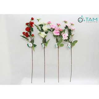 Cành hoa hồng giả Vintage 80cm số 80
