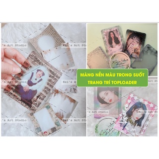 Set 6 cái màng hiệu ứng trong suốt - 8x10cm - cán trang trí toploader