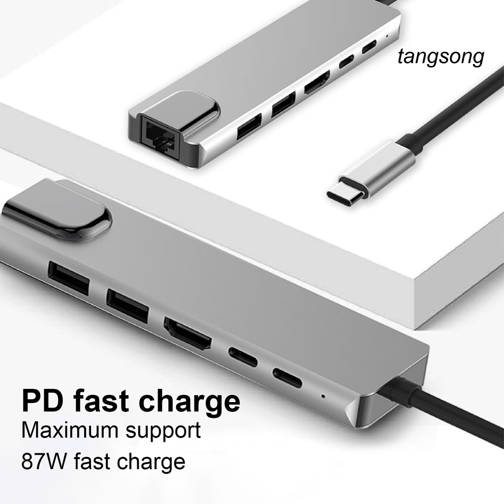 Bộ Chuyển Đổi Ts-6 Trong 1 Type-C Sang Pd Usb 3.0 Hub