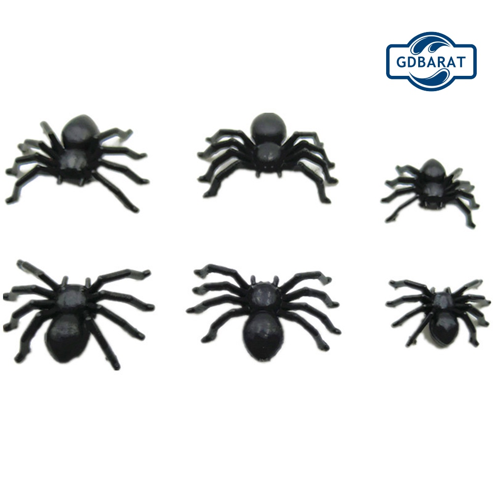 Bộ 30 Con Nhện Nhựa Mini Dùng Trang Trí Halloween