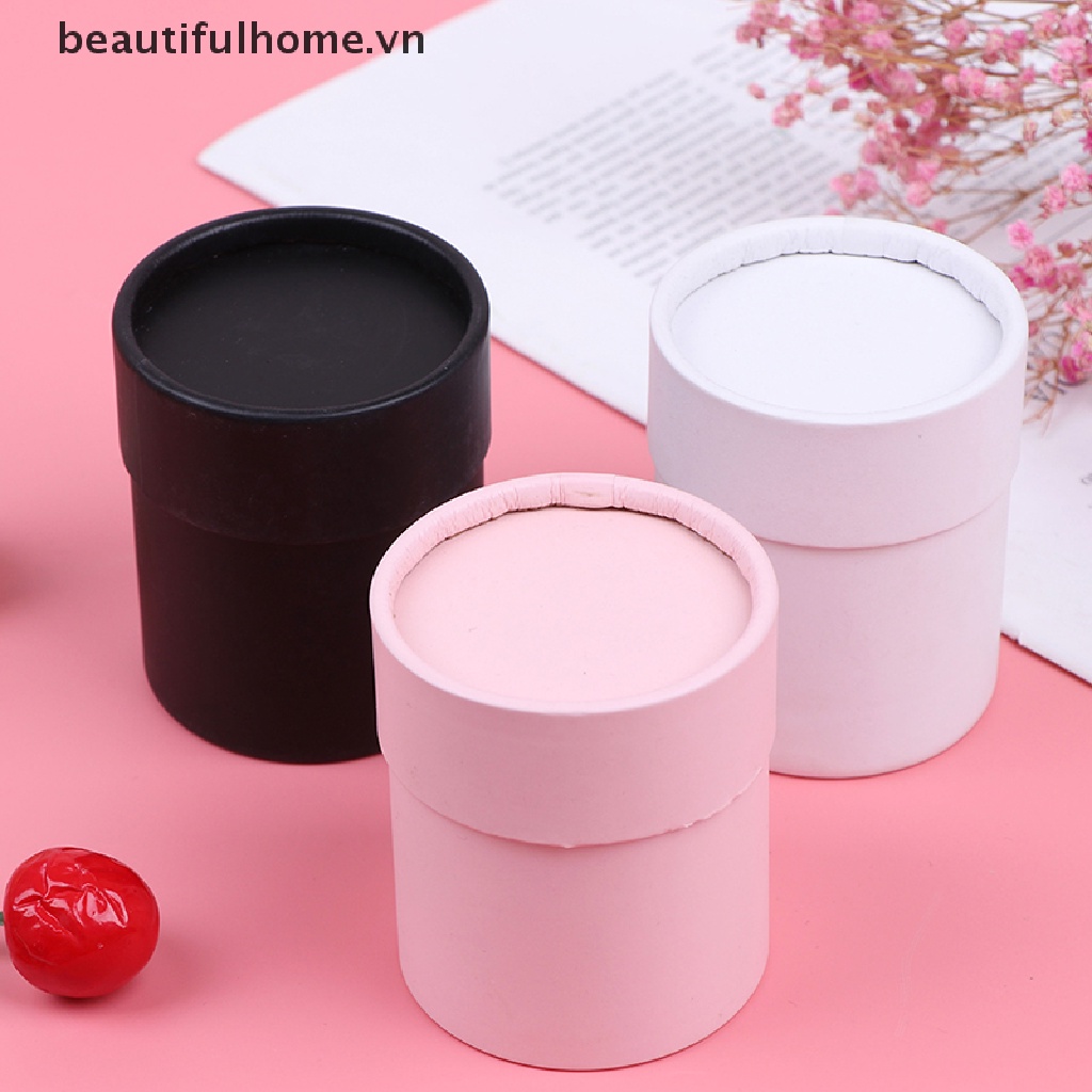 Hộp Đựng Hoa Giấy Hình Tròn Có Nắp Đậy Tiện Dụng