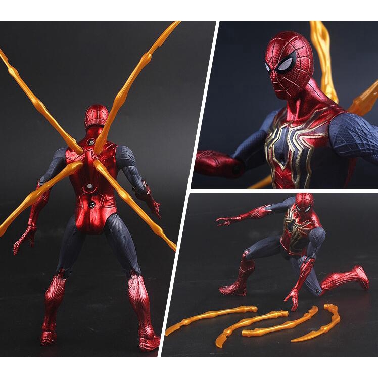 Tượng mô hình đồ chơi hình các nhân vật Marvel The Avengers Marvel Captain Spider-Man Iron Man