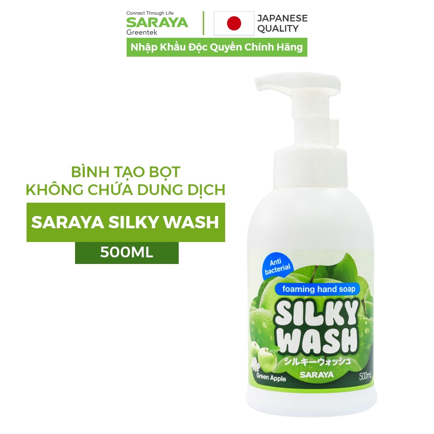 Bình tạo bọt Không Chứa Dung Dịch Saraya Silky Wash - 500ML