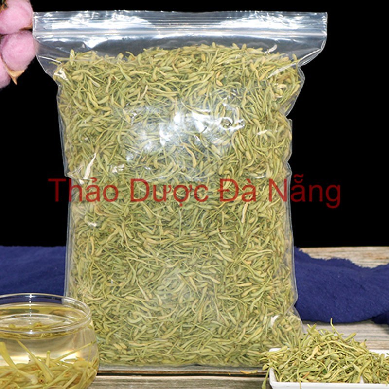 Hoa Kim Ngân Loại 1 xanh ươm nguyên chất.( 100% nụ,không lẫn cành,lá) _100 gram