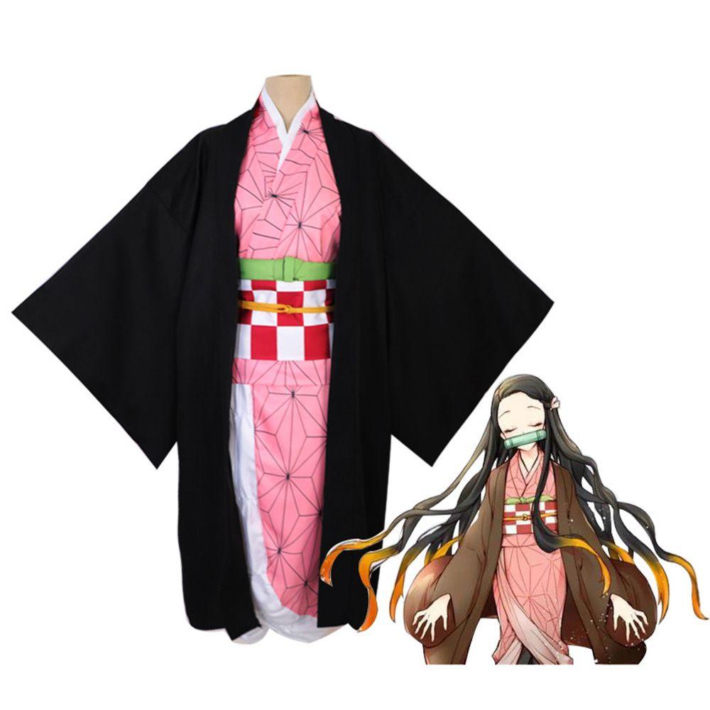 Trang Phục Cosplay Nhân Vật Nezuko Kamado Trong Phim Hoạt Hình Demon Slayer