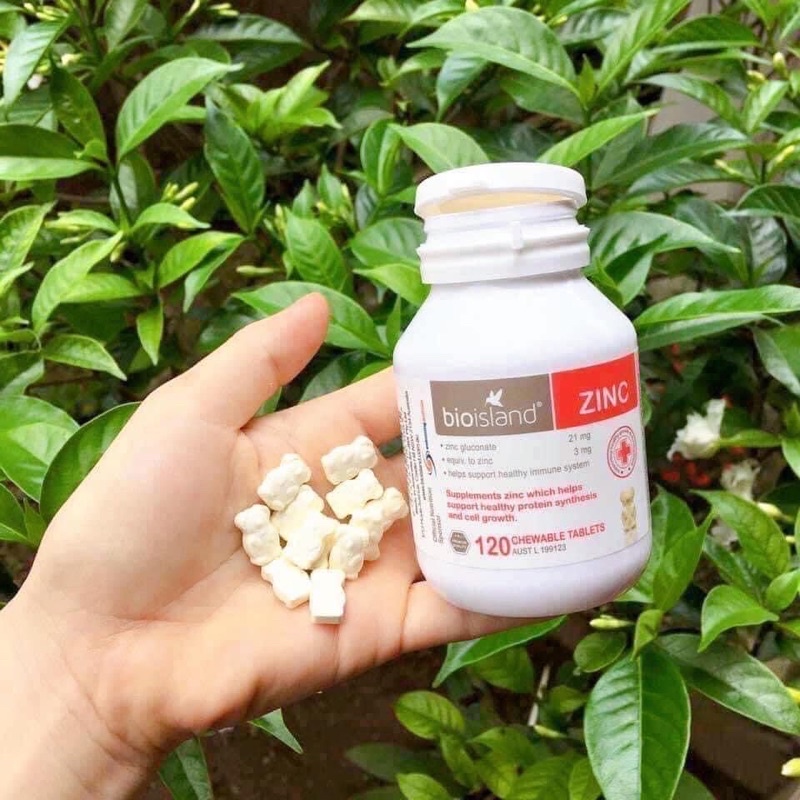 ZinC Bioisland bổ sung kẽm hình gấu cho bé lọ 120viên