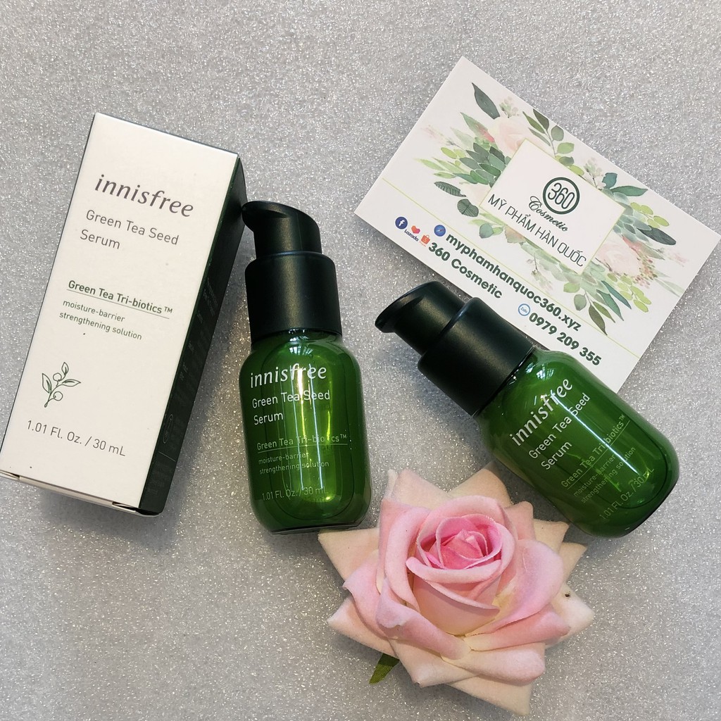 Serum Trà Xanh Innisfree GREEN TEA SEED SERUM Tri-biotics 30ml