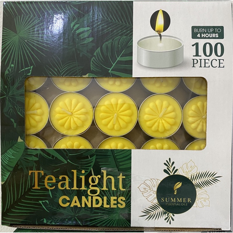 Tealight 100 viên 4 tiếng cao cấp có hương lài