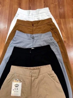 Quần culottes nữ đũi sớ siêu đẹp