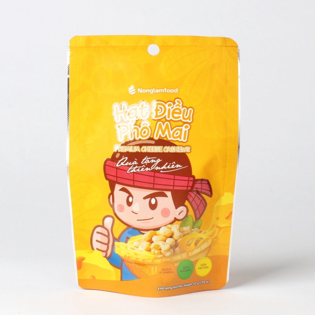 Hạt điều phô mai Nonglamfood 45g | Premium cheese cashews