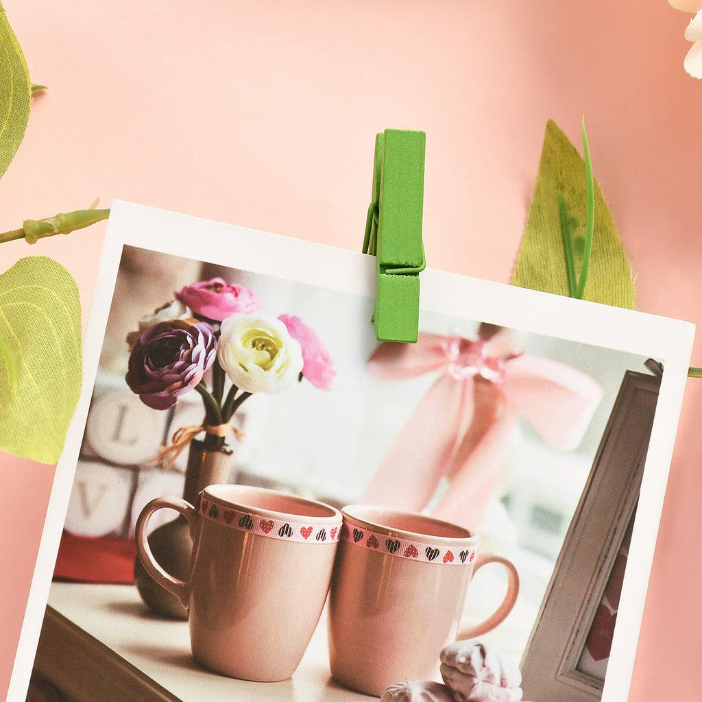 Kẹp Gỗ Treo Ảnh Tiện Lợi Nhiều Màu