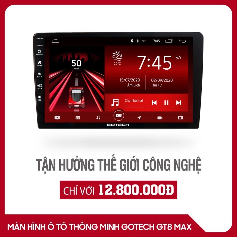 Màn hình Android ô tô thông minh GOTECH GT 8 MAX