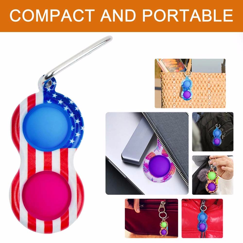 Đồ chơi giảm căng thẳng móc khóa bằng silicon mềm