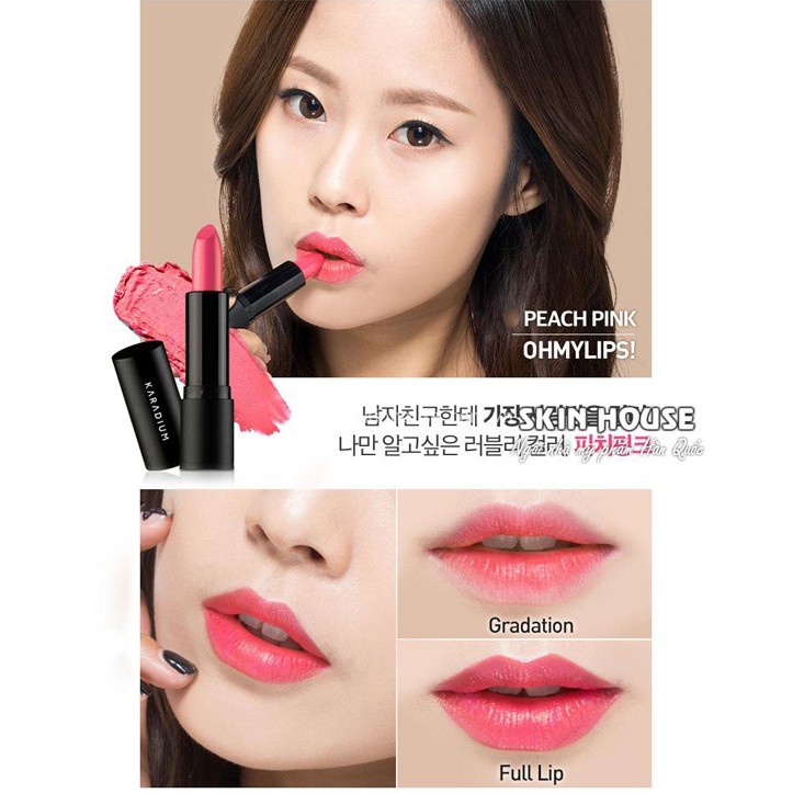 Son thỏi Karadium Oh My Lips Hàn Quốc 3.5g (#01 Hồng đào)