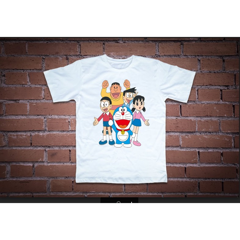 Áo thun in Doraemon và nobita đang suy nghĩ về tương lai