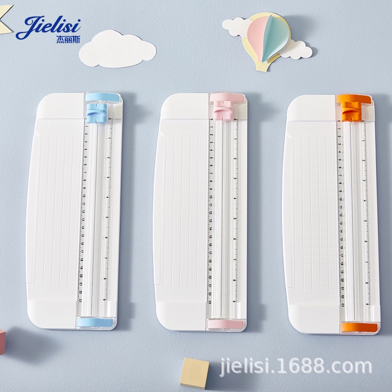Bàn cắt giấy mini A4 màu pastel cắt được giấy 300gsm
