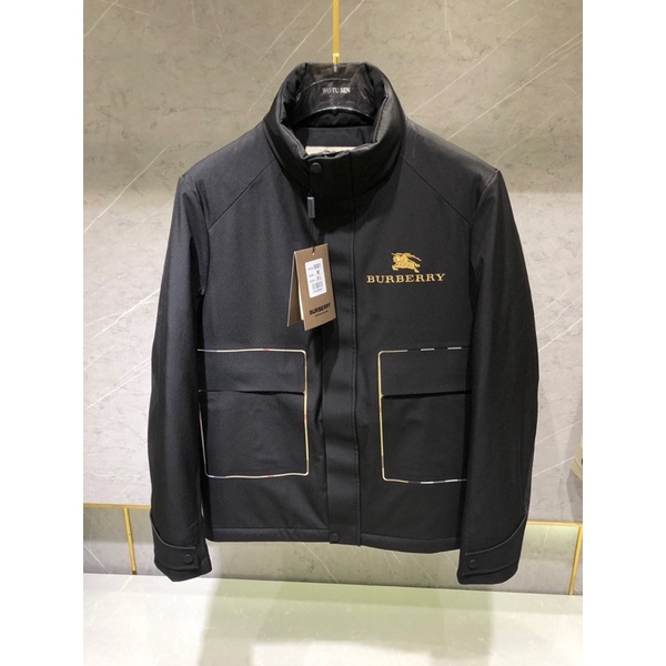Áo khoác mùa đông cho nam siêu ấm thương hiệu Burberry BBR cao cấp