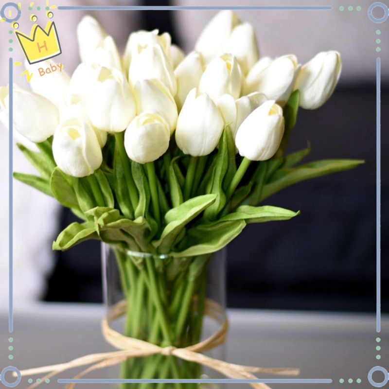 Bó Hoa Tulip Giả Trang Trí Nội Thất Tiệc Cưới