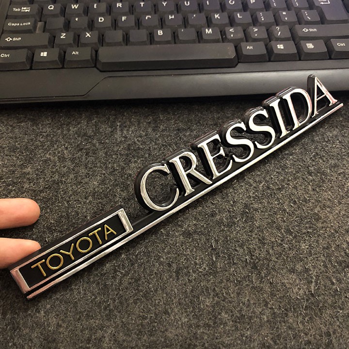 Tem Logo Chữ Nổi Toyota Cressida Dán Đuôi Xe- tem Toyota Cressida-phụ kiện ô tô 87