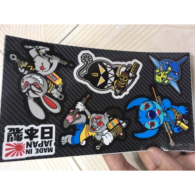 Tem stiker 10x18 thỏ stick