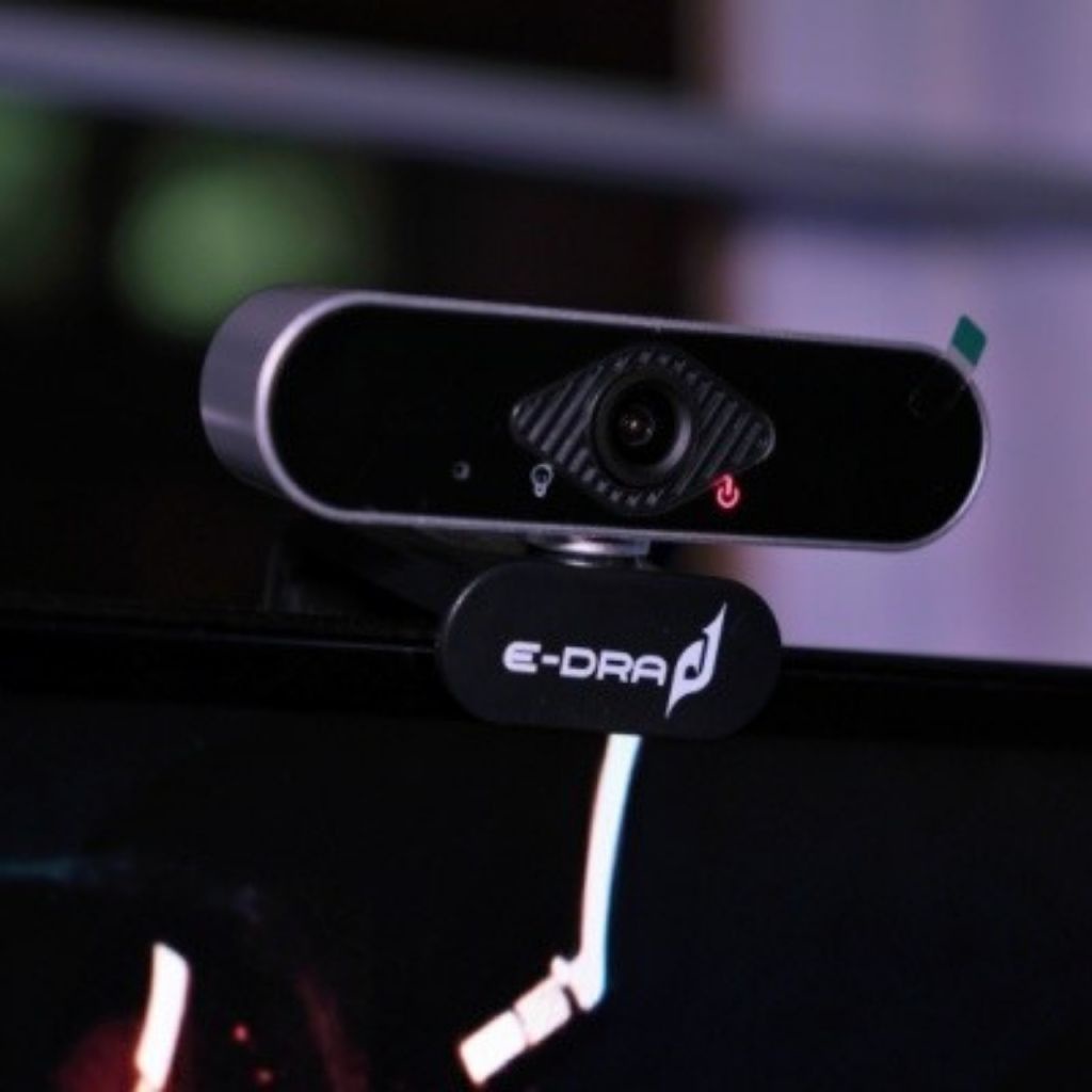 Webcam máy tính E-dra EWC7700 FullHD 1080p/ 30fps - camera PC 1080p có micro học online livestream Ewc77000 - Chính hãng