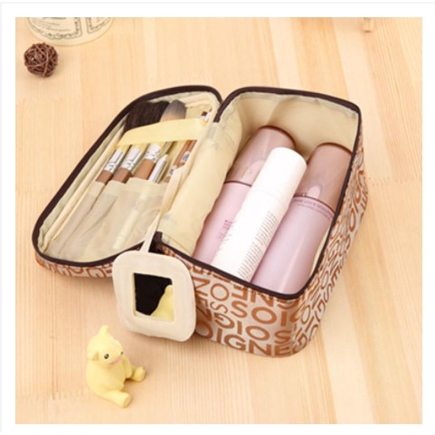 Túi Đựng Mỹ Phẩm Trang Điểm Họa Tiết Chữ Cỡ Lớn , Túi Đựng Đồ Make Up Du Lịch Mini 88299 Shop Giao Hàng Nhanh