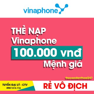 Thẻ cào vina - vinaphone 100k - có myvnpt hoặc otp