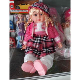 [Shopee giá rẻ] Búp bê Tây có nhạc (Búp bê vải loại to/loại nhỏ)