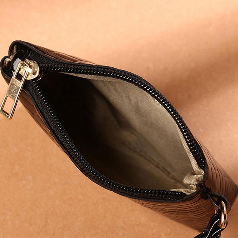 Ví mini giả da cá sấu thời trang sang trọng cho nữ