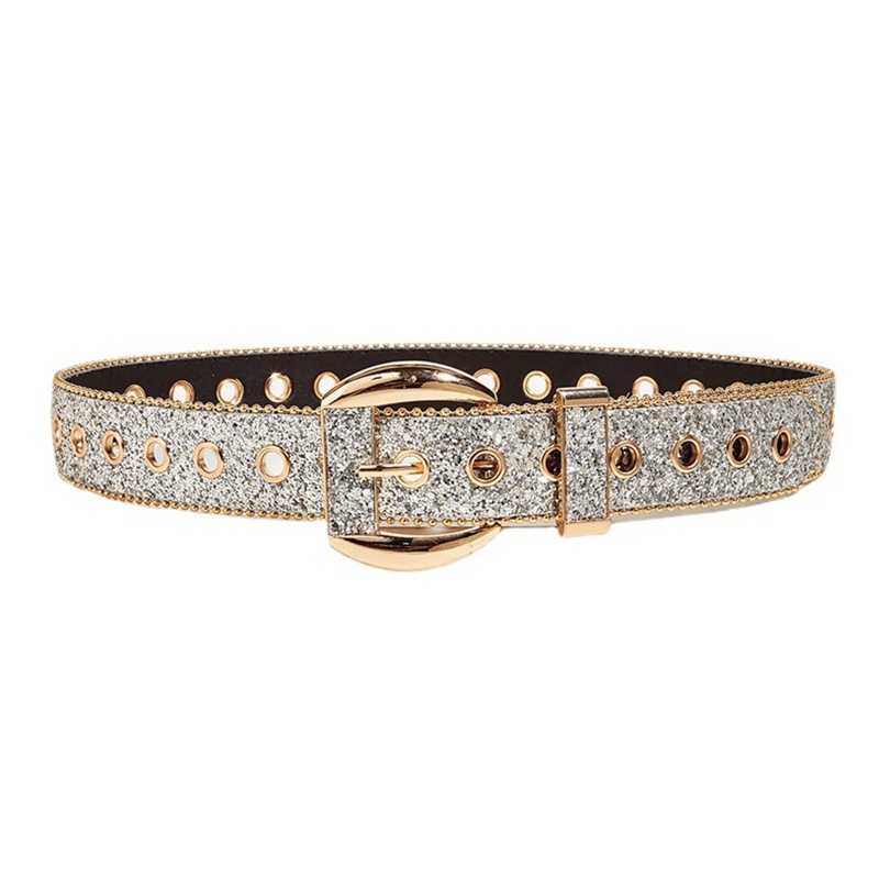 Thắt Lưng Bản Rộng Đính Đá Pha Lê Lấp Lánh Trang Trọng Cho Nữ