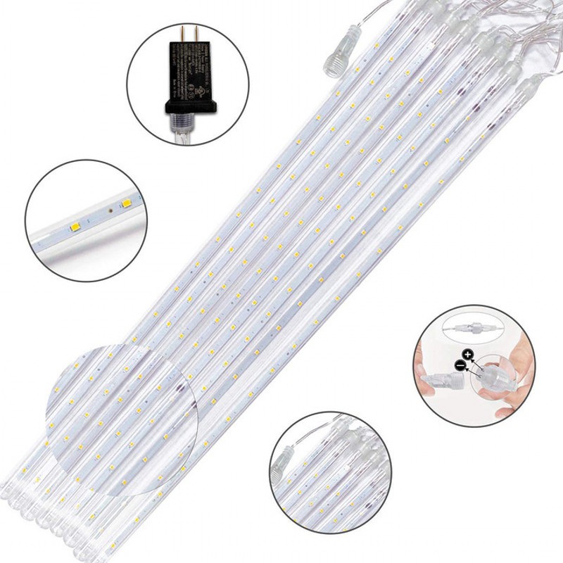 Dây Đèn Led Mưa Sao Băng Chống Thấm Nước Lãng Mạn Trang Trí Giáng Sinh