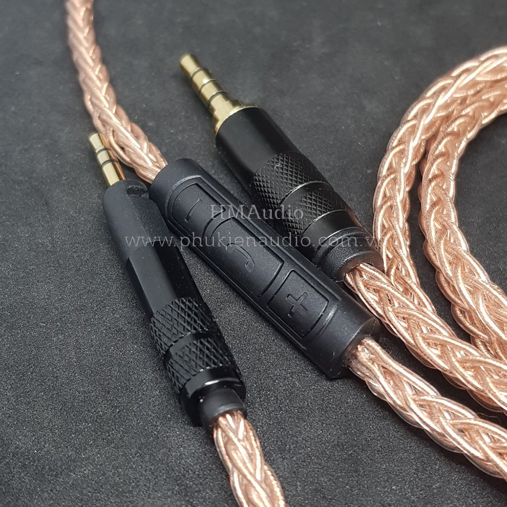 Dây tai nghe đồng OFC 1.0mm tết 8 - Sennheiser HD598