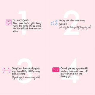 Combo 2 khăn tẩy trang MakeUp Eraser Original Pink