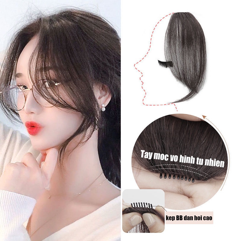 Tóc mái giả WIGSIN bằng sợi tổng hợp có kẹp dành cho nữa