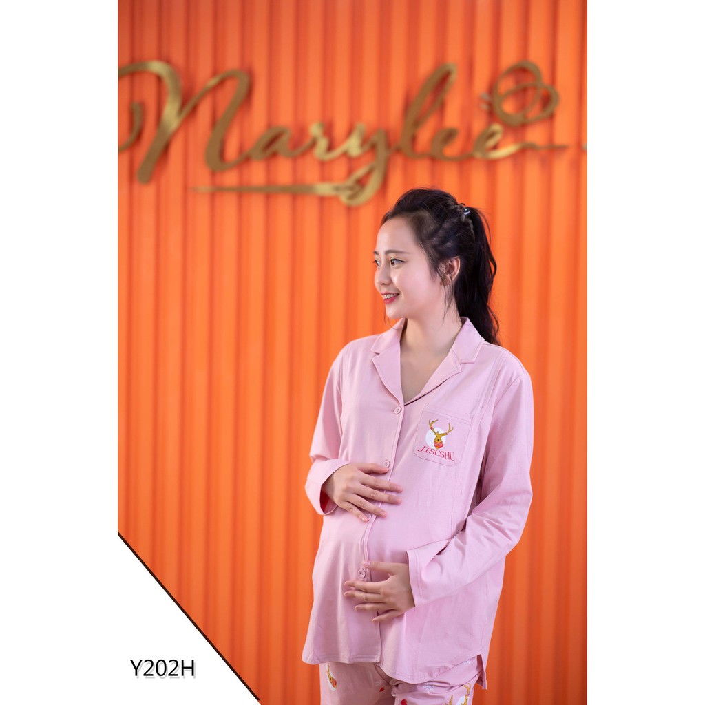 Bộ Bầu Mặc Nhà Trước Và Sau Sinh NARYLEE chất liệu cotton cao cấp kháng khuẩn chống tia UV an toàn mã NR-Y202