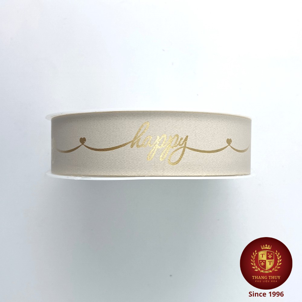 Ruy băng nơ Thái chữ Happy