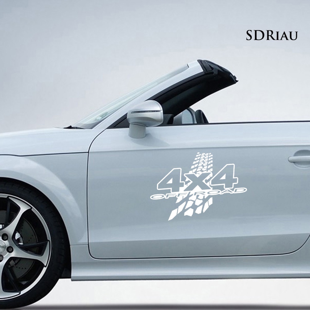 Miếng dán phản quang họa tiết 4x4 độc đáo trang trí cửa sổ xe hơi