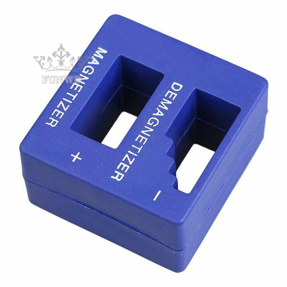 【FUNWD】Magnetizer Demagnetizer Magnetism Plastic Red Screwdriver Tool 1Pc 53*50*29mm