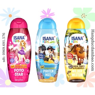 Sữa tắm gội 2in1 cho bé trai, bé gái isana kids