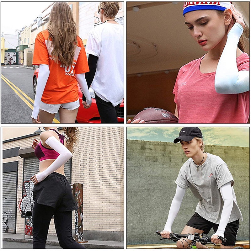 Găng Tay Chống Nắng Bằng Lụa Lạnh Thoáng Khí Nhanh Khô Bảo Vệ Khỏi Tia UV Khi Chạy Xe